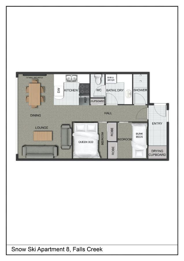 פאלס קריק Snow Ski Apartments 08 מראה חיצוני תמונה